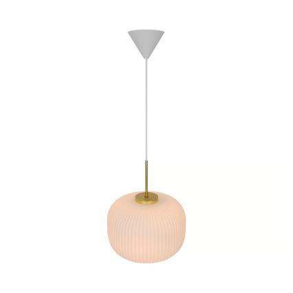 Nordlux - Luster na lanku MILFORD 1xE27/40W/230V pr. 30 cm biela