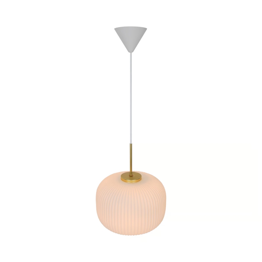 Nordlux - Luster na lanku MILFORD 1xE27/40W/230V pr. 30 cm biela