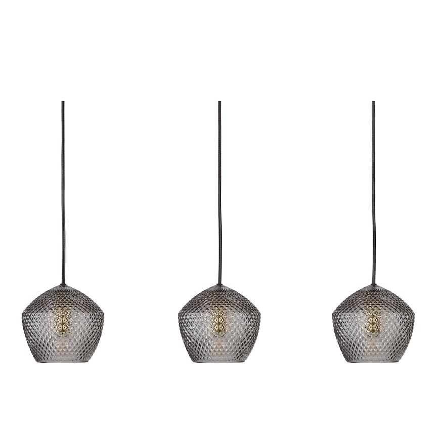 Nordlux - Luster na lanku ORBIFORM 3xE14/25W/230V čierna/šedá