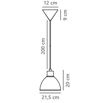Nordlux - Luster na lanku POP 1xE27/40W/230V béžová