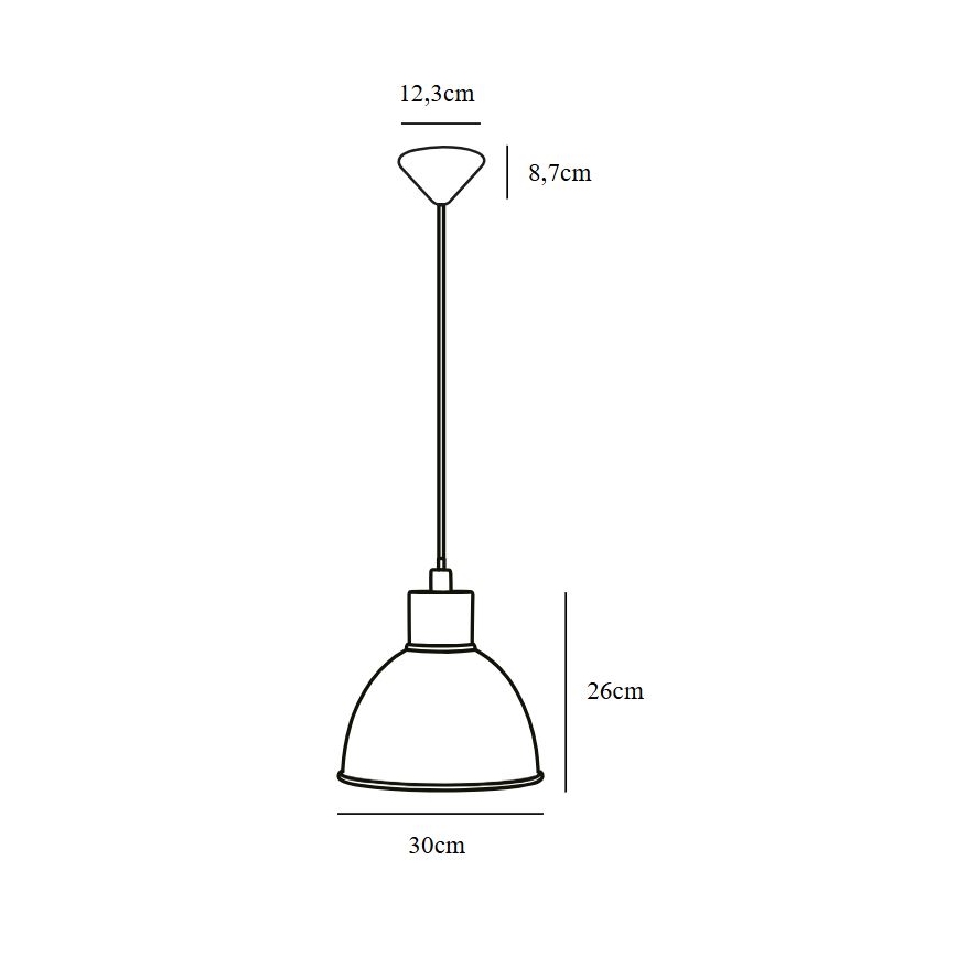 Nordlux - Luster na lanku POP 1xE27/60W/230V čierna