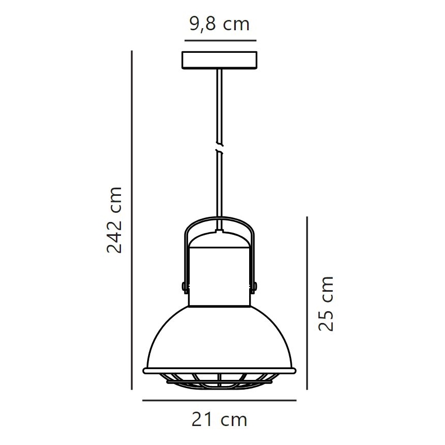 Nordlux - Luster na lanku PORTER 1xE27/60W/230V