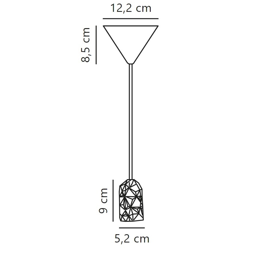 Nordlux - Napájací kábel HANG 1xE27/40W/230V biela
