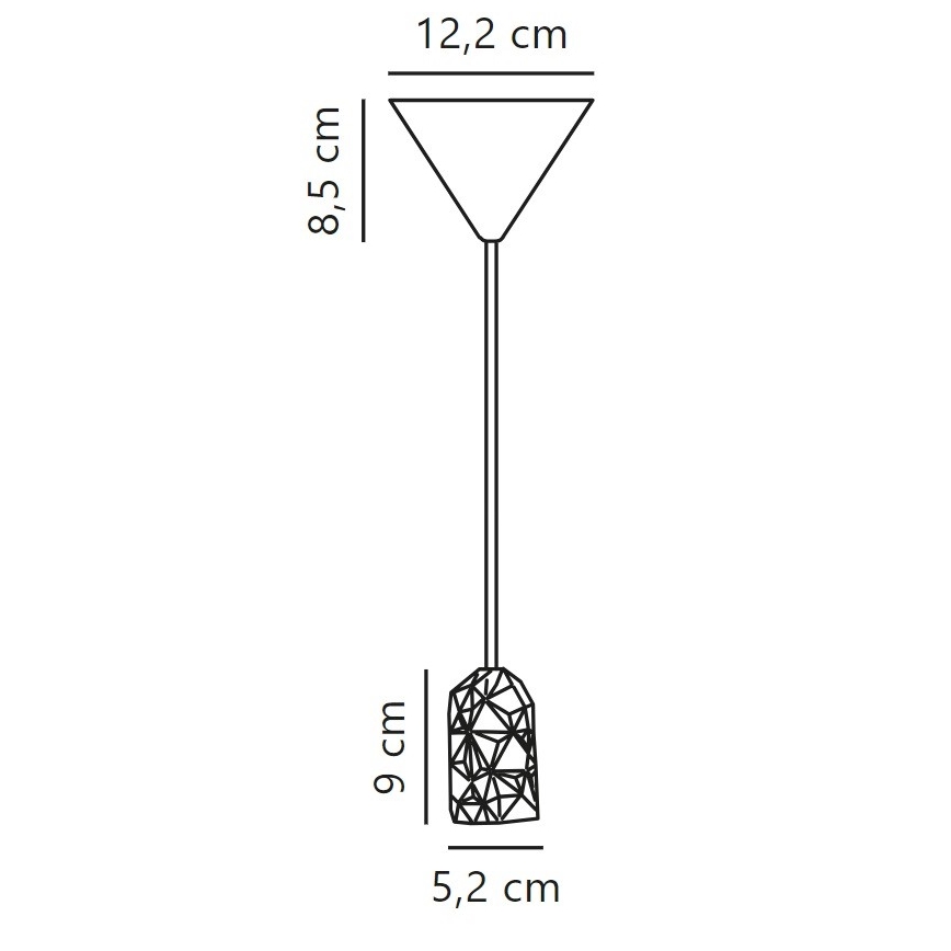 Nordlux - Napájací kábel HANG 1xE27/40W/230V medená/čierna