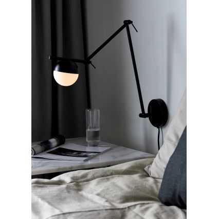 Nordlux - Nástenná lampa CONTINA 1xG9/5W/230V čierna