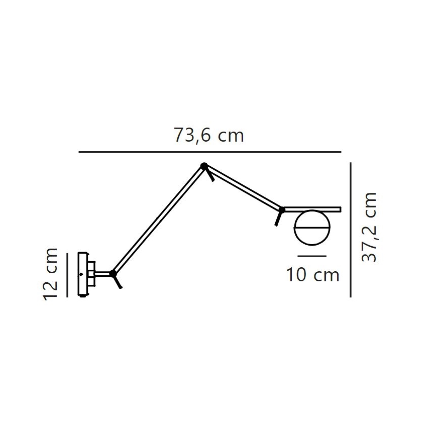 Nordlux - Nástenná lampa CONTINA 1xG9/5W/230V čierna