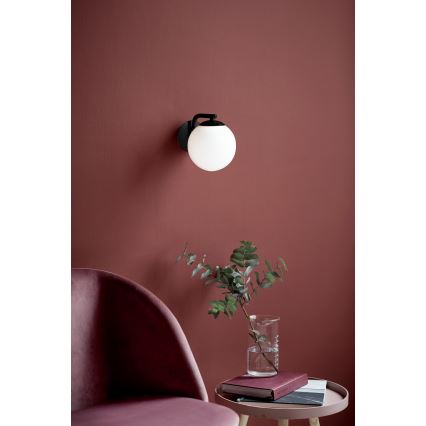 Nordlux - Nástenná lampa GRANT 1xE14/40W/230V čierna