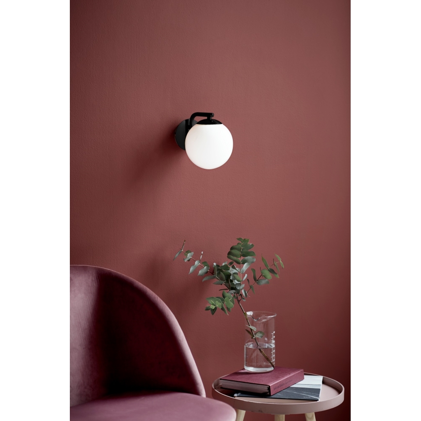 Nordlux - Nástenná lampa GRANT 1xE14/40W/230V čierna
