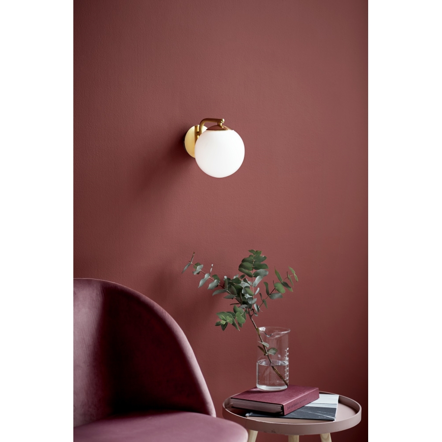 Nordlux - Nástenná lampa GRANT 1xE14/40W/230V zlatá