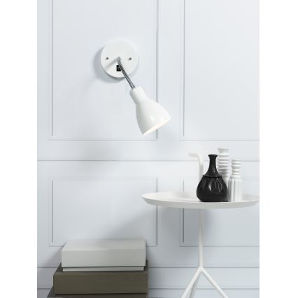 Nordlux - Nástenné flexibilné bodové svietidlo CYCLONE 1xE14/15W/230V biela
