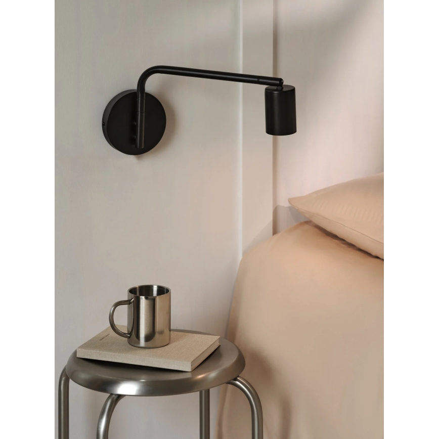 Nordlux - Nástenné bodové svietidlo EXPLORE 1xGU10/5W/230V čierne