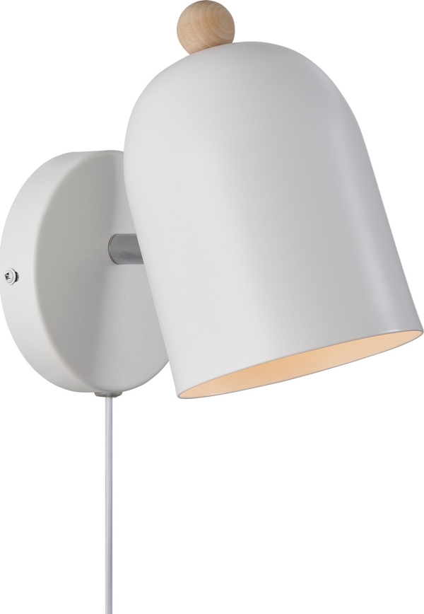 Nordlux - Nástenné bodové svietidlo GASTON 1xE27/15W/230V biela