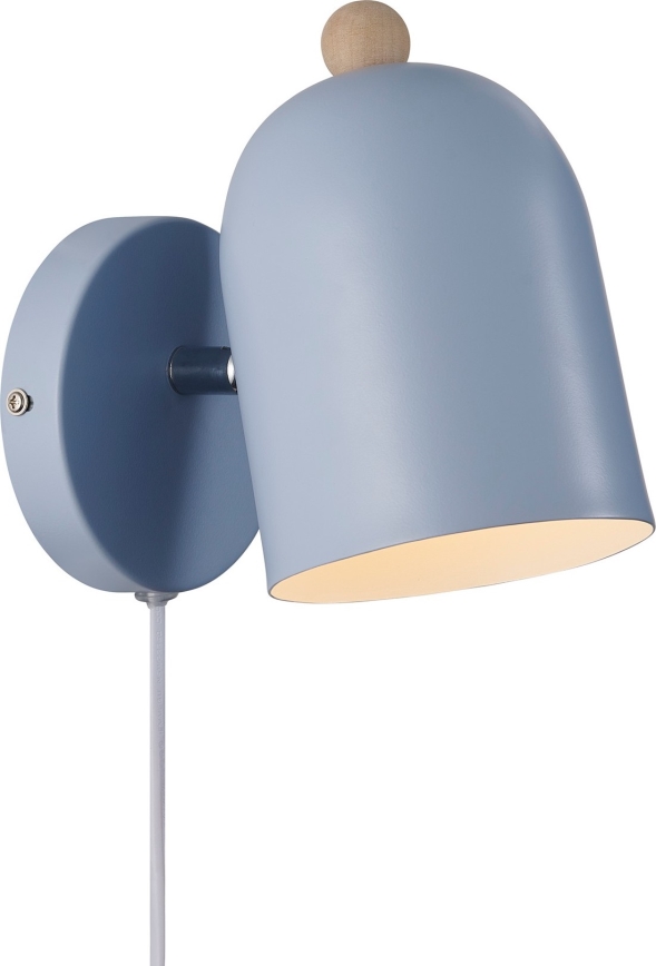 Nordlux - Nástenné bodové svietidlo GASTON 1xE27/15W/230V modrá