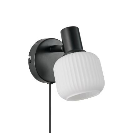 Nordlux - Nástenné bodové svietidlo MILFORD 1xE14/10W/230V čierna