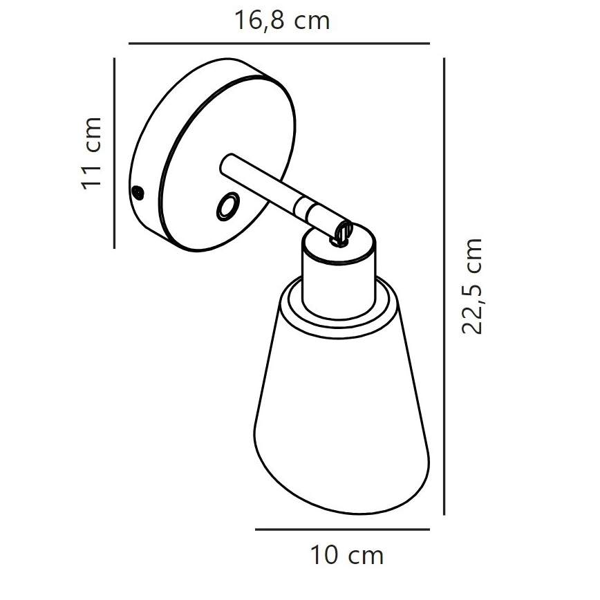 Nordlux - Nástenné bodové svietidlo MOLLI 1xE14/25W/230V