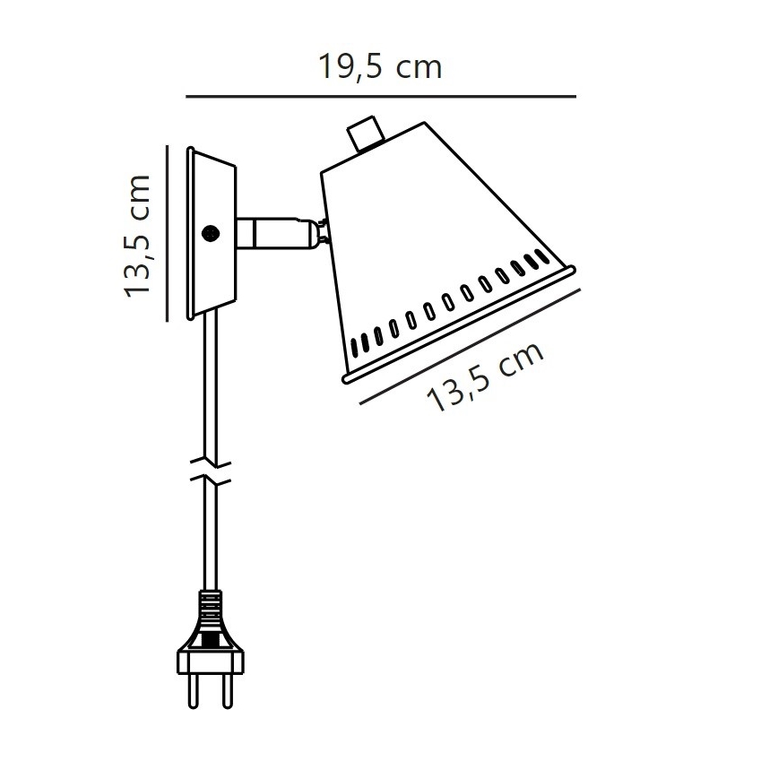 Nordlux - Nástenné bodové svietidlo PINE 1xGU10/15W/230V