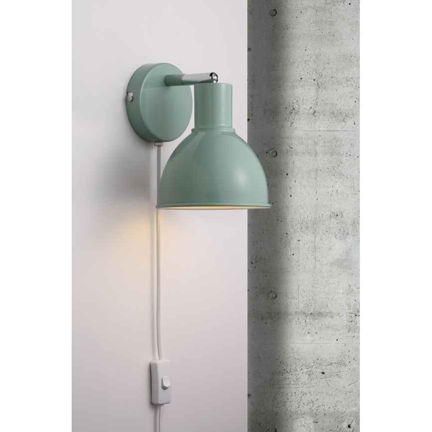 Nordlux - Nástenné bodové svietidlo POP 1xE27/18W/230V mintová