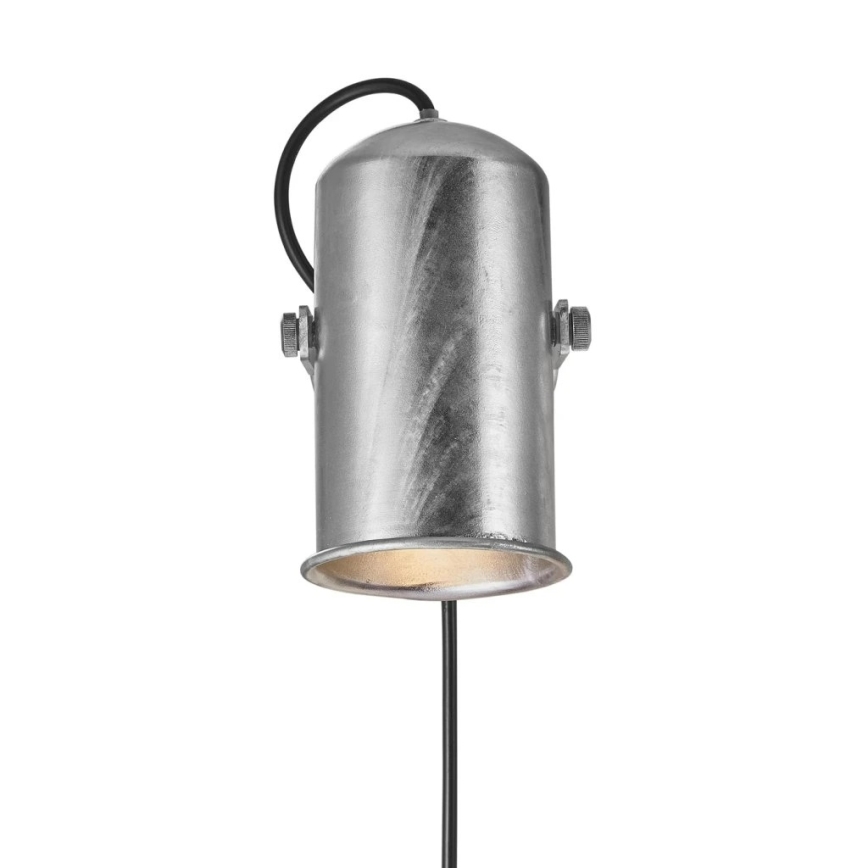 Nordlux - Nástenné bodové svietidlo PORTER 1xE27/60W/230V matný chróm