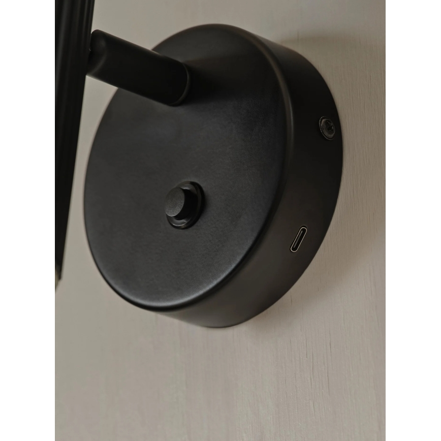 Nordlux - Nástenné bodové svietidlo VICO 1xGU10/5W/230V čierne