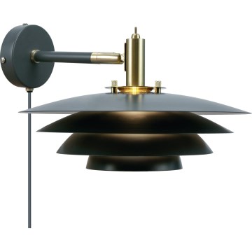 Nordlux - Nástenné svietidlo BRETAGNE 1xG9/25W/230V antracitové