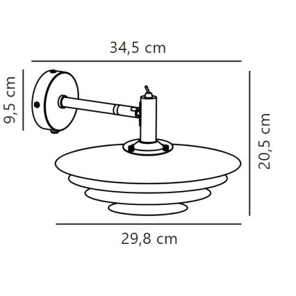 Nordlux - Nástenné svietidlo BRETAGNE 1xG9/25W/230V biela