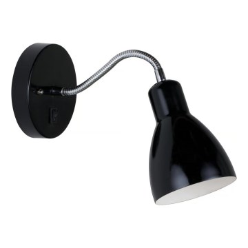 Nordlux - Nástenné svietidlo CYCLONE 1xE14/15W/230V čierne