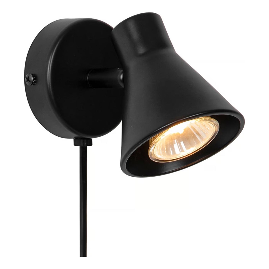 Nordlux - Nástenné svietidlo EIK 1xGU10/35W/230V čierne