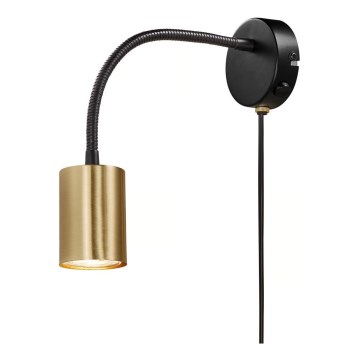 Nordlux - Nástenné svietidlo EXPLORE 1xGU10/7W/230V mosadz