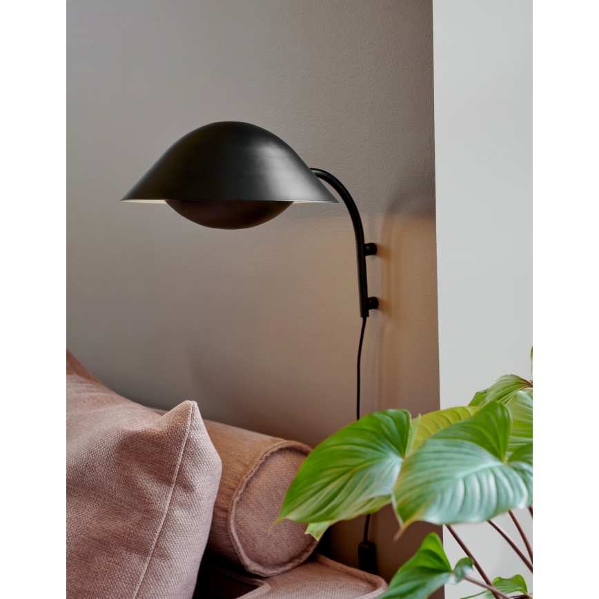 Nordlux - Nástenné svietidlo FREYA 1xE14/40W/230V čierna