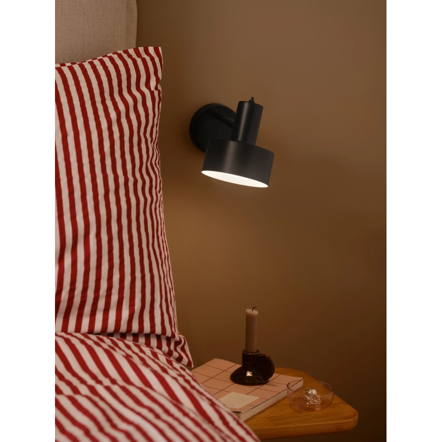 Nordlux - Nástenné svietidlo MATIS 1xE27/15W/230V čierna