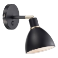 Nordlux - Nástenné svietidlo RAY 1xE14/25W/230V čierne