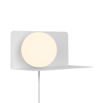 Nordlux - Nástenné svietidlo s poličkou LILIBETH 1xE14/25W/230V biela