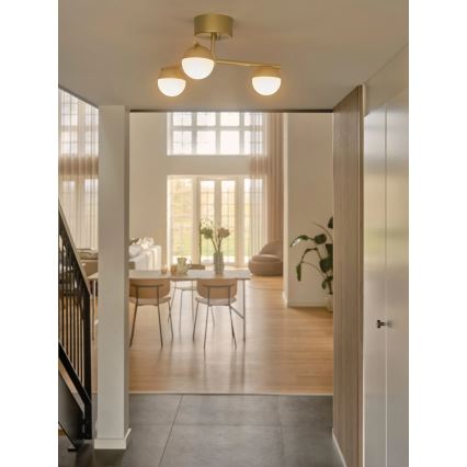 Nordlux - Prisadený luster CONTINA 3xG9/5W/230V mosadz