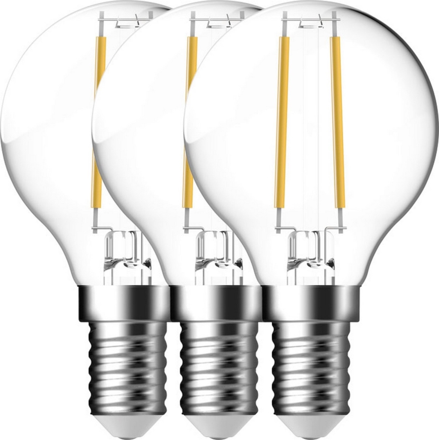 Nordlux - SADA 3x LED Žiarovka FILAMENT G45 E14/4W/230V 4000K