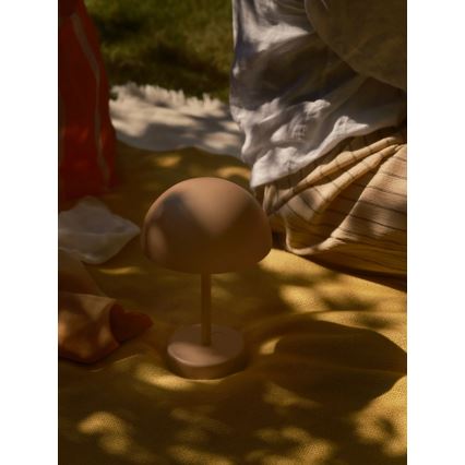 Nordlux - stmievateľná nabíjateľná vonkajšia LED stolová lampa ELLEN LED/2,8W/3,7V IP44 2200 mAh hnedá