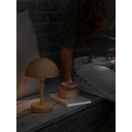 Nordlux - stmievateľná nabíjateľná vonkajšia LED stolová lampa ELLEN LED/2,8W/3,7V IP44 2200 mAh hnedá
