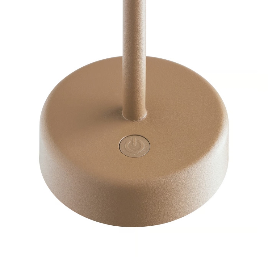 Nordlux - stmievateľná nabíjateľná vonkajšia LED stolová lampa ELLEN LED/2,8W/3,7V IP44 2200 mAh hnedá