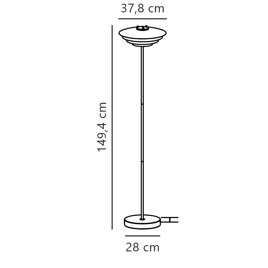 Nordlux - Stojacia lampa BRETAGNE 1xG9/25W/230V antracit