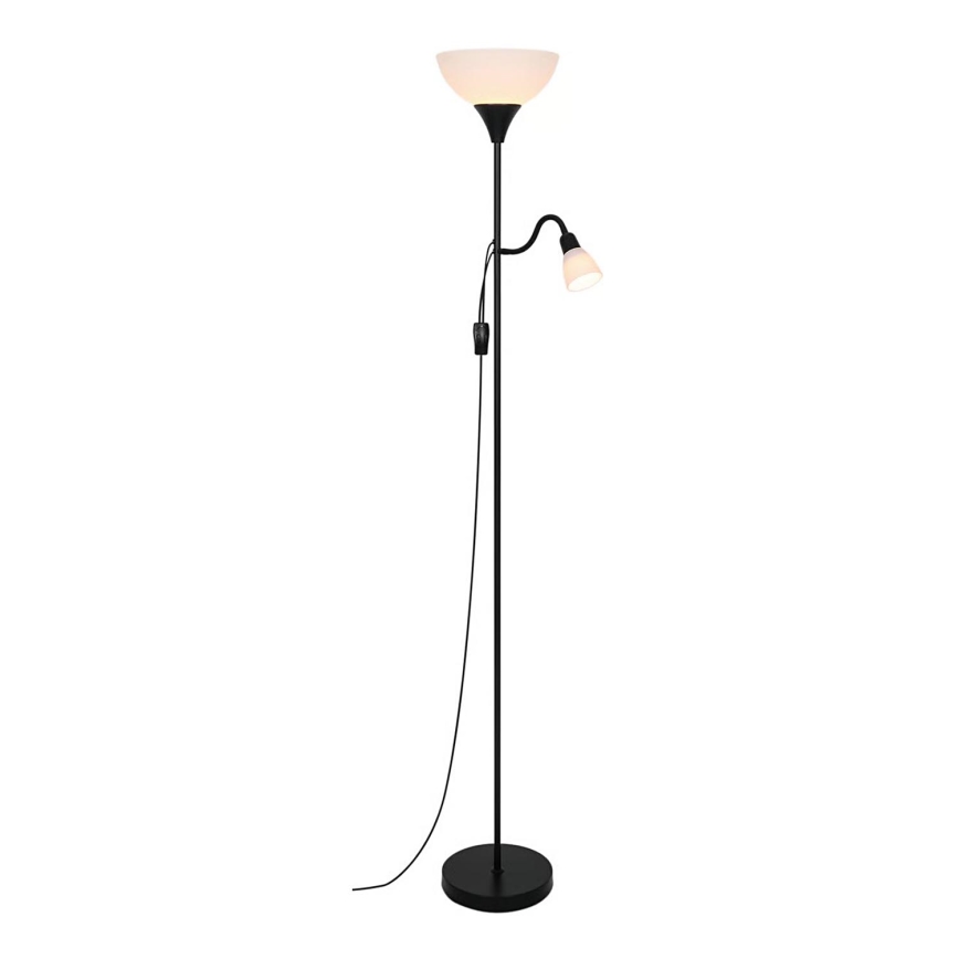 Nordlux - Stojacia lampa LAURIA 1xE27/40W/230V + 1xE14/15W čierna