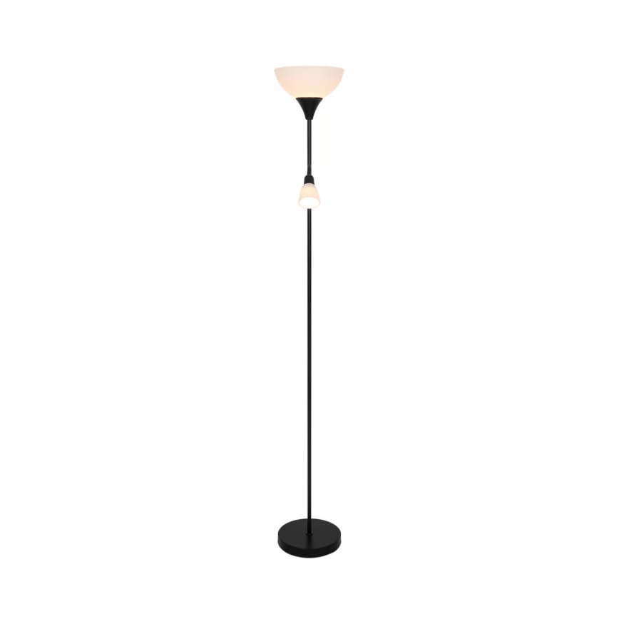 Nordlux - Stojacia lampa LAURIA 1xE27/40W/230V + 1xE14/15W čierna