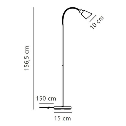 Nordlux - Stojacia lampa MOLLI 1xE14/25W/230V