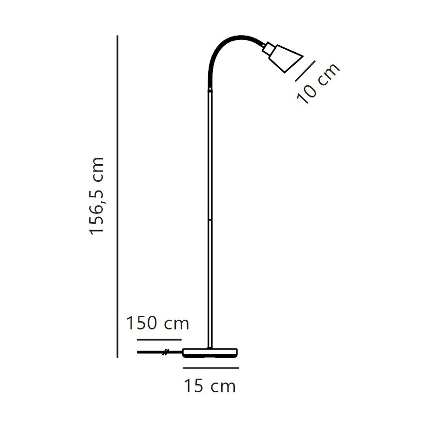 Nordlux - Stojacia lampa MOLLI 1xE14/25W/230V