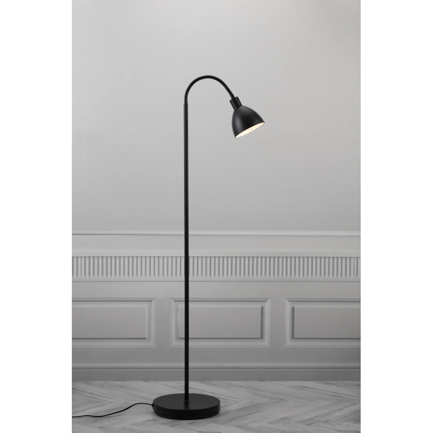 Nordlux - Stojacia lampa RAY 1xE14/25W/230V čierna 153,5 cm