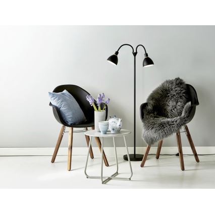 Nordlux - Stojacia lampa RAY 2xE14/25W/230V čierna