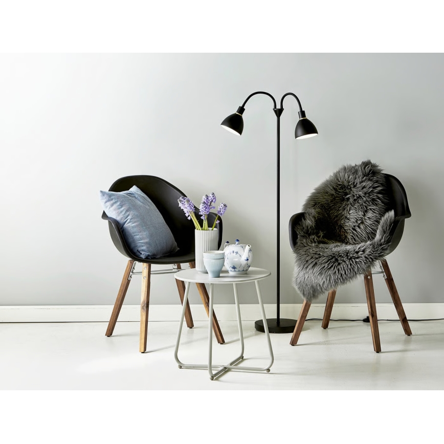 Nordlux - Stojacia lampa RAY 2xE14/25W/230V čierna
