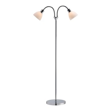 Nordlux - Stojacia lampa RAY 2xE14/25W/230V lesklý chróm
