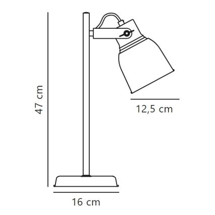 Nordlux - Stolná lampa ADRIAN 1xE27/25W/230V