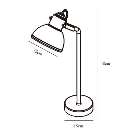 Nordlux - Stolná lampa ASLAK 1xE27/15W/230V