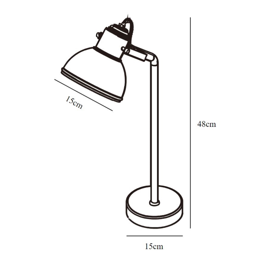 Nordlux - Stolná lampa ASLAK 1xE27/15W/230V