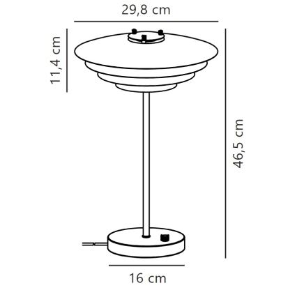 Nordlux - Stolná lampa BRETAGNE 1xG9/25W/230V biela